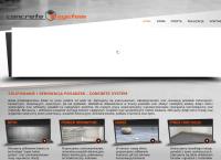 Strona internetowa z Concrete System