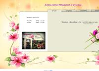 Strona internetowa z Magnolia Kwiaty i Upominki