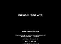 Strona internetowa z Erkom Serwis