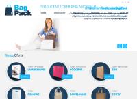 Strona internetowa z Bagpack - Producent Toreb Reklamowych