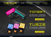 Strona internetowa z Nexus Tusze Tonery