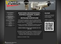 Strona internetowa z K Power Zakład Elektroinstalacyjny