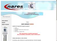 Strona internetowa z Agd Serwis Nares