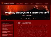 Strona internetowa z Esel-Projekt
