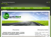 Strona internetowa z Psychotest - Centrum Psychologii Pracy