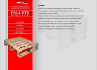 Strona internetowa z Pallets Service