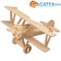 Samolot Dwupłatowiec - puzzle drewniane 3D