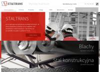 Strona internetowa z Staltrans S.C.