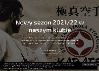 Strona internetowa z Bydgoska Szkoła Kyokushin Karate