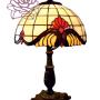 Lampa witrażowa stołowa Barok 22