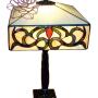Lampa witrażowa stołowa Prosta
