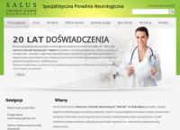Strona internetowa z CCN SALUS - Wielospecjalistyczna Przychodnia Lekarska