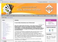 Strona internetowa z Antyramy