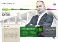 Strona internetowa z Kancelaria Adwokacka Adwokat Mateusz Pieczka Filia Kancelarii W Krakowie