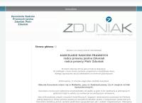 Strona internetowa z Kancelaria Radców Prawnych Janina Zduniak Piotr Zduniak
