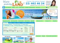 Strona internetowa z Biuro Podróży Land