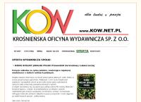 Strona internetowa z Krośnieńska Oficyna Wydawnicza Sp. z o.o.