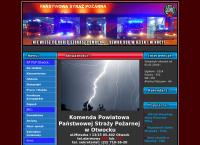 Strona internetowa z Komenda Powiatowa Państwowej Straży Pożarnej