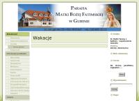 Strona internetowa z Parafia Rzymskokatolicka Matki Bożej Fatimskiej