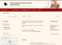 Strona internetowa z Biuro Rachunkowe Teresa Kościelniak
