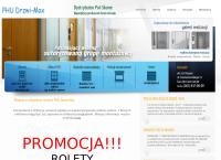 Strona internetowa z Drzwi-Max. Phu. Salon Sprzedaży