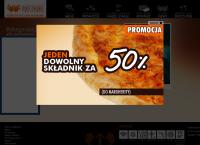 Strona internetowa z Dwie Dłonie Pizzeria Pub