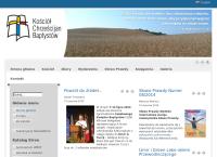 Strona internetowa z Kościół Chrześcijan Baptystów Zbór