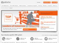 Strona internetowa z Update CRM S.A.