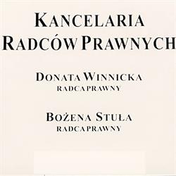Kancelaria Radców Prawnych. Donata Winnicka, Bożena Stuła