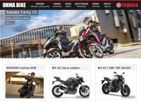 Strona internetowa z Yamaha Uhma Bike