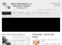 Strona internetowa z Biuro Rachunkowe M&W