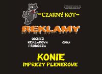 Strona internetowa z Czarny Kot Pracownia Reklamy nadruki na odzieży ,odzież robocza i reklamowa, reklamy na samochodach