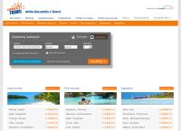 Strona internetowa z Caffe Travel Mobilne Biuro Podróży W Tarnowie