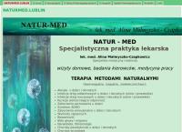 Strona internetowa z Natur-Med Specjalistyczna Praktyka Lekarska Lek.med. Alina Małmyszko-Czapkowicz