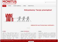 Strona internetowa z Monitus Krajowa Windykacja Długów S.c.