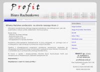 Strona internetowa z Biuro Rachunkowe Profit Ewa Szydłowska-Kapała
