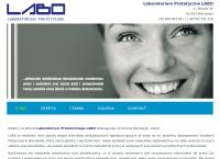 Strona internetowa z Laboratorium Protetyczne Labo