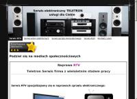 Strona internetowa z Teletron Serwis Grzegorz Warzecha