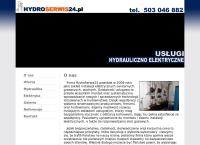 Strona internetowa z Hydroserwis 24