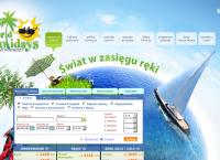 Strona internetowa z World Holidays S.c.