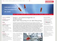 Strona internetowa z Remondis Electrorecycling Slupsk