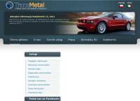 Strona internetowa z Transmetal Sp. Z o. o.