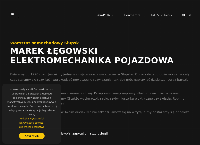 Strona internetowa z Elektromechanika Pojazdowa Marek Łęgowski