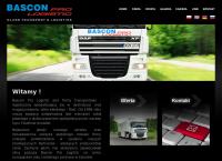 Strona internetowa z Bascon Pro Logistic Magdalena Matysik