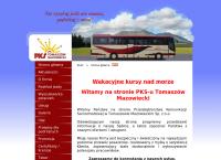 Strona internetowa z Pks Tomaszów Maz. Sp. Z O.o.