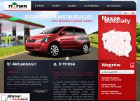 Strona internetowa z P.h.u. Mimar