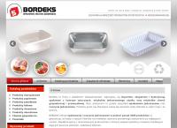 Strona internetowa z Bordeks - Opakowania i Naczynia Jednorazowe