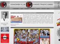 Strona internetowa z Krakowski Klub Karate Tradycyjnego