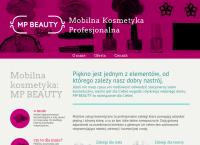 Strona internetowa z Mp Beauty Mobilna Kosmetyka Profesjonalna