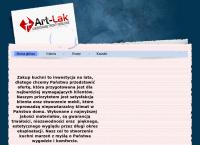 Strona internetowa z \"art-Lak\"